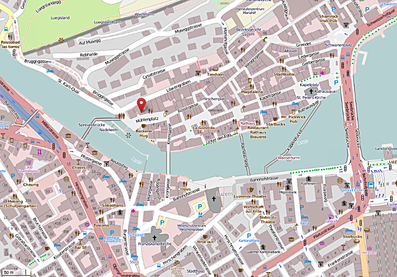Karte Mühlenplatz 10 (Openstreetmap)